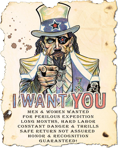 Captain Pyrite Wants You!
